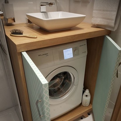 Несколько мест для размещения стиральной машины в квартире – студии